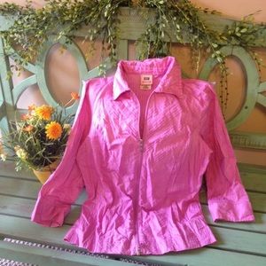 Ladies small pink faded glory long sleeve top